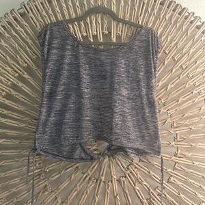 Workout crop top over tank.  Free People great for over a tank.  NWOT